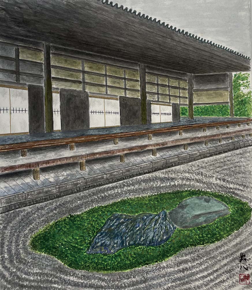 今井如心 大徳寺石庭 F10号