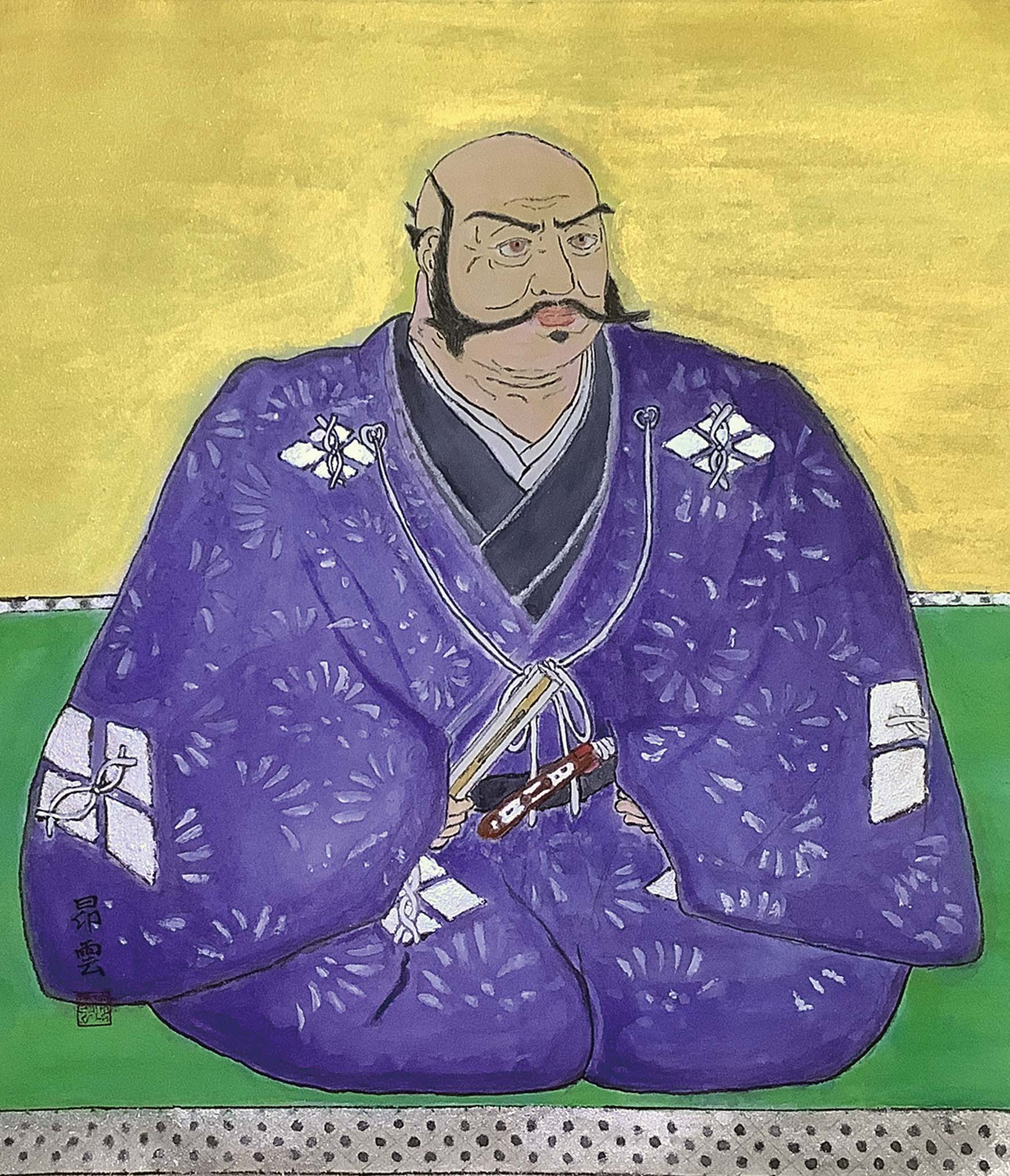 浅川昂雲 伝機山公 F10号