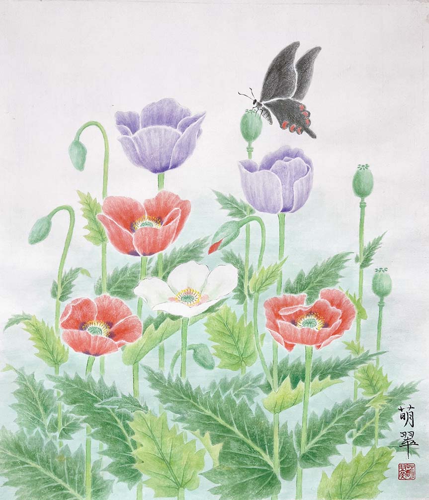 須藤萌翠 夏の彩り F10号