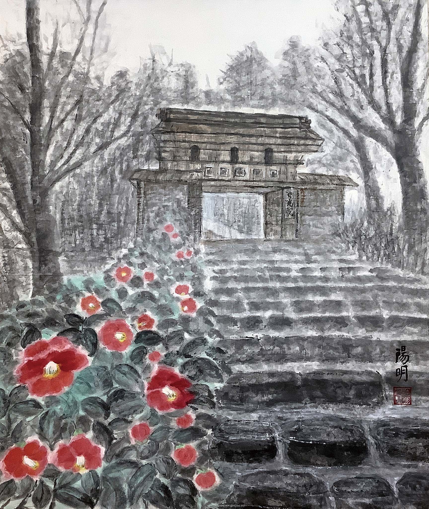 浅川陽明 京都大原 F20号