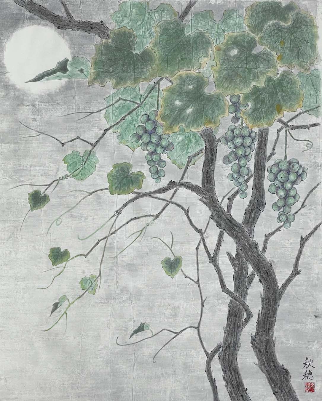 川島秋穂 仲秋 F30号