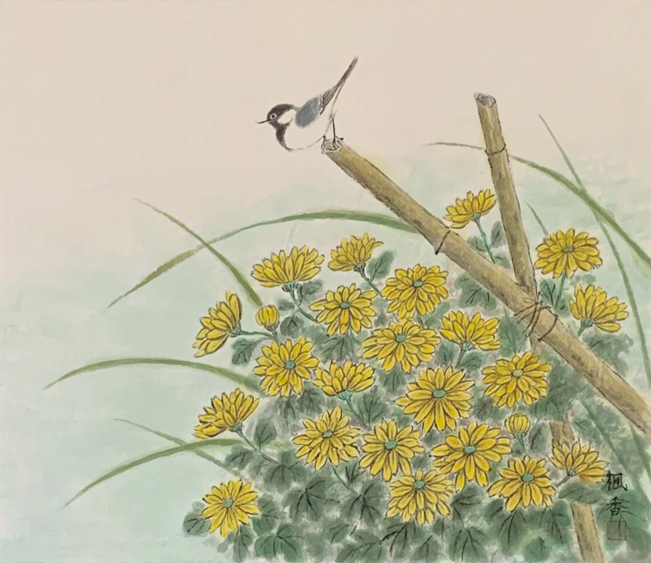 松村楓香 菊日和 F10号