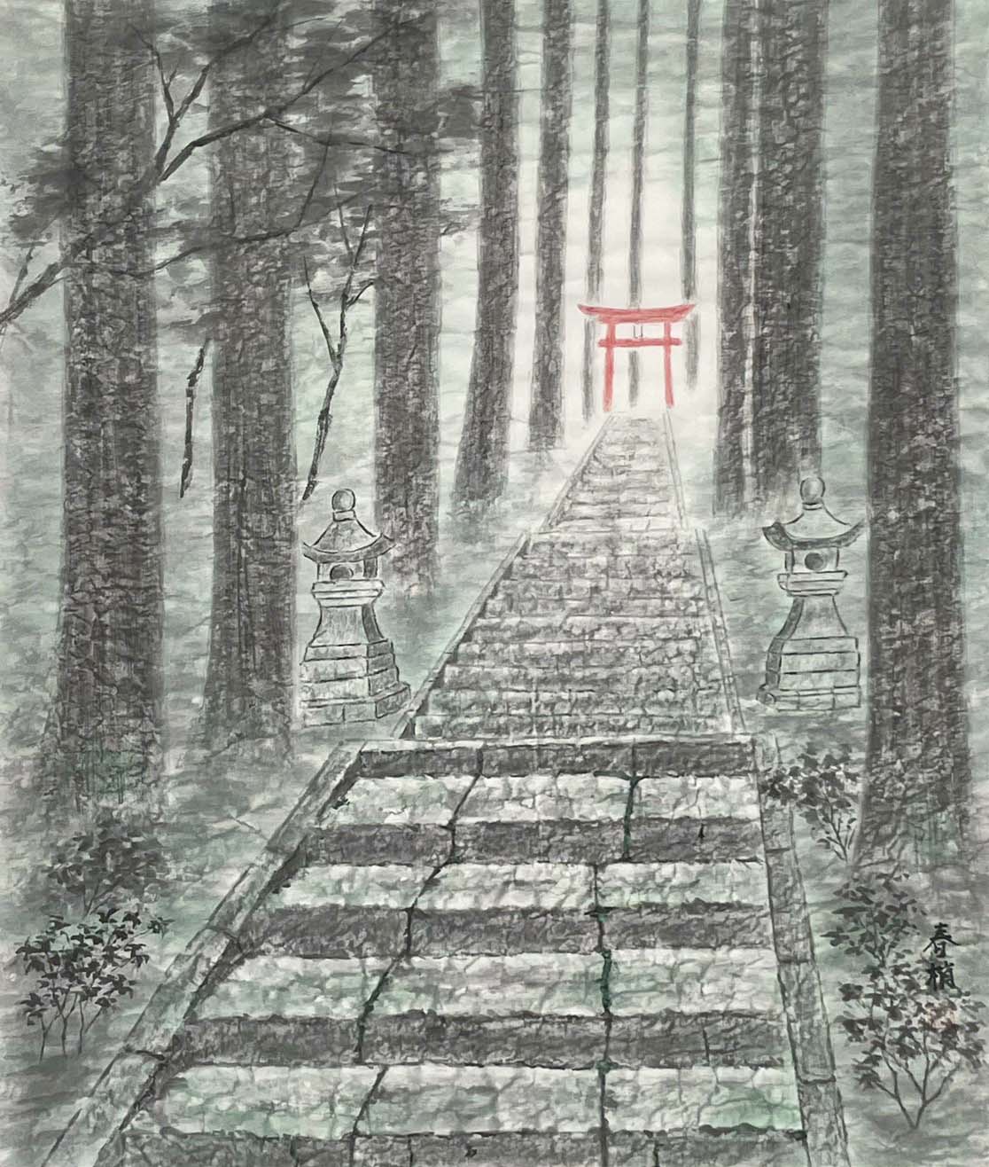 飯沼春梢 深閑 F20号