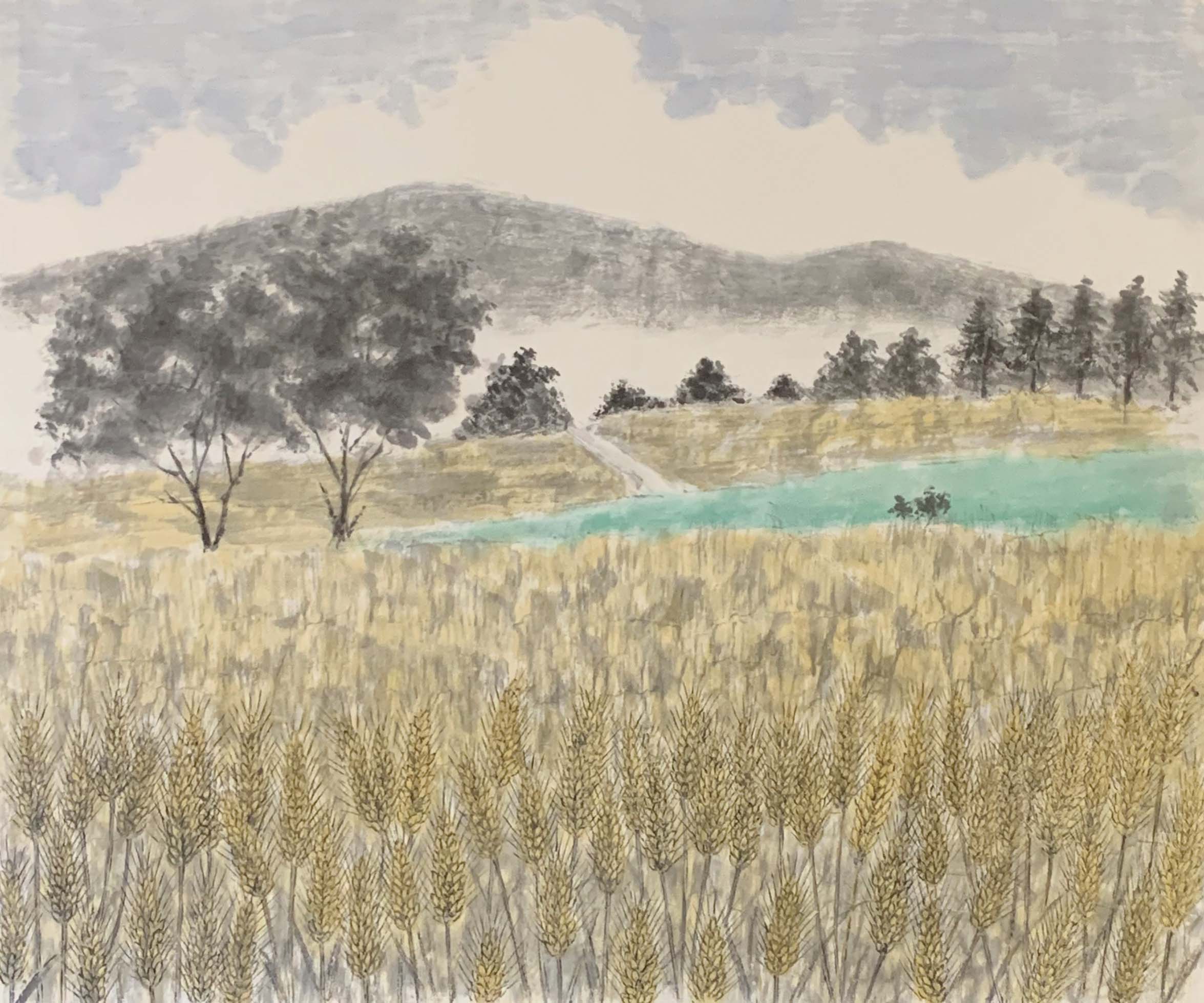 宇佐見桂香 麦秋 F20号