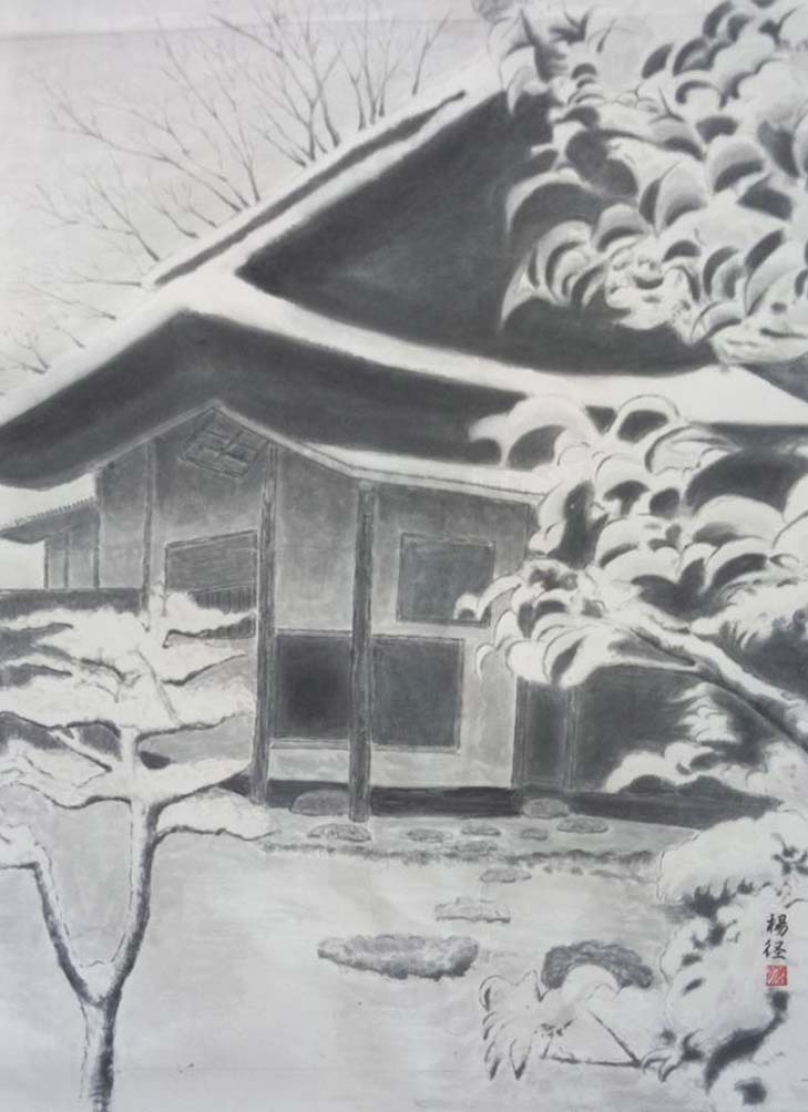 小川楊径 凛 F40号